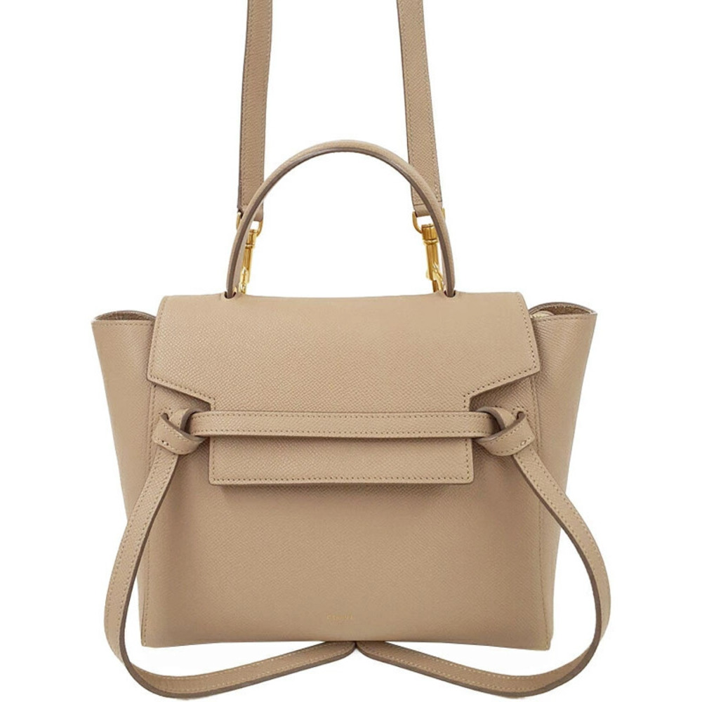 Celine Belt 2WAY Bag grained calfskin leather
